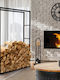 ML-Design Metallisch Regal Holzlagerung
