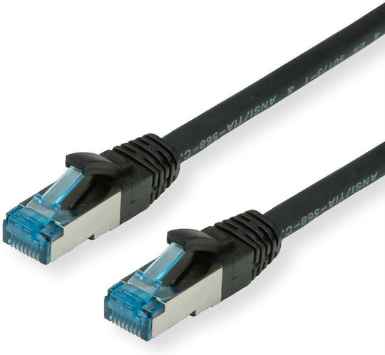 Value S/FTP Cat.6a Ethernet Network Cable 1.5m Black