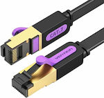 Vention Flat U/UTP Cat.7 Ethernet Network Cable 1.5m Black 1pcs