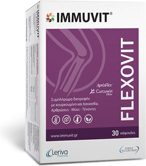 Leriva Pharma Immuvit Besondere Nahrungsergänzungsmittel Für Die Gesundheit Der Gelenke 30 Kapseln