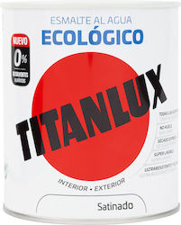 Titanlux Ριπολίνη Οικολογική Νερού 0.75lt Λευκό Satin 566 Σατινέ