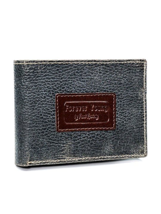 Leather Men's Wallet Cards with RFID Beige