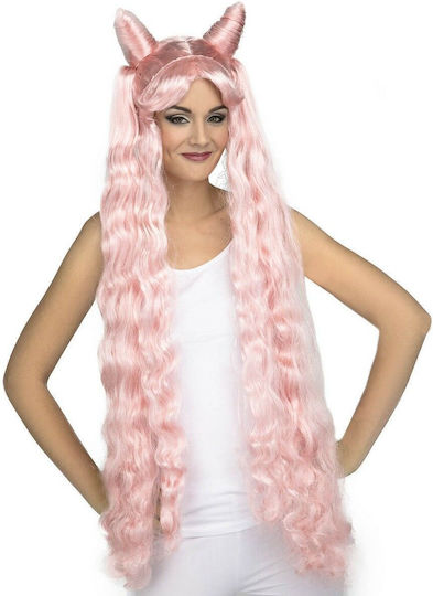 Carnival Wig Curly Pink