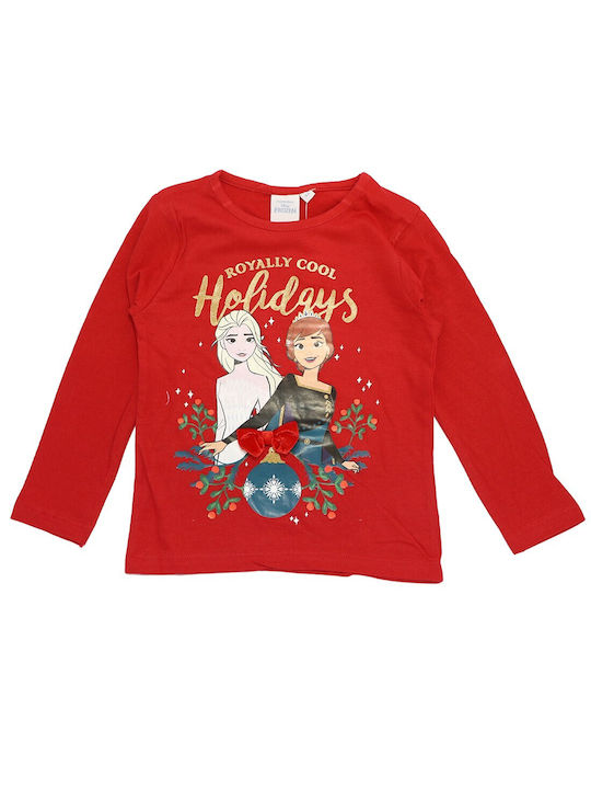 Disney Children's Blouse Long Sleeve red