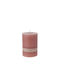 Zaros Decorative Candle Pink 1pcs