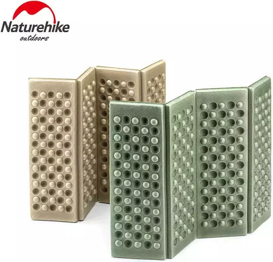 Naturehike Αφρώδες Μονό Υπόστρωμα Camping 40.5x30.5cm Πάχους 1.5cm Χακί
