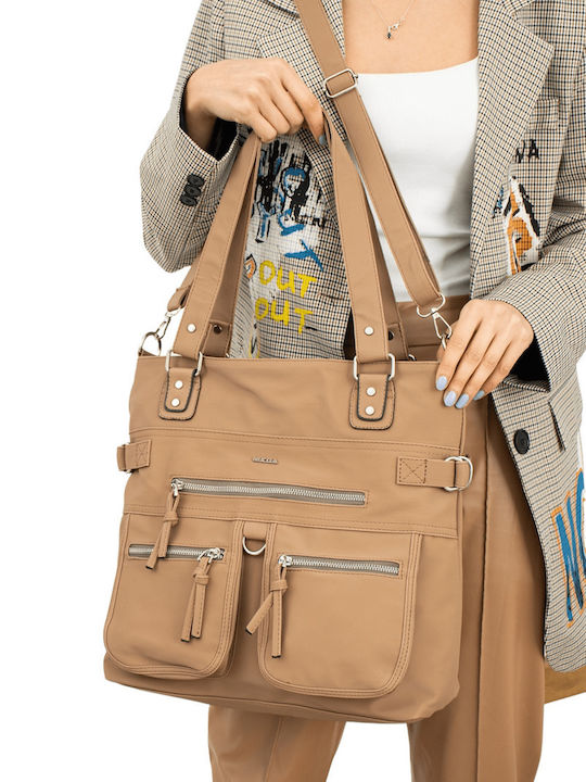 Megapolo Women's Bag Backpack Beige