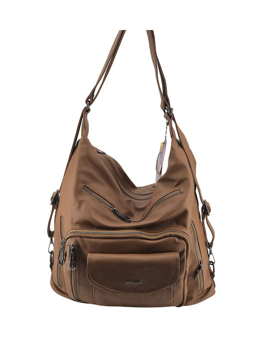Megapolo Women's Bag Backpack Tabac Brown