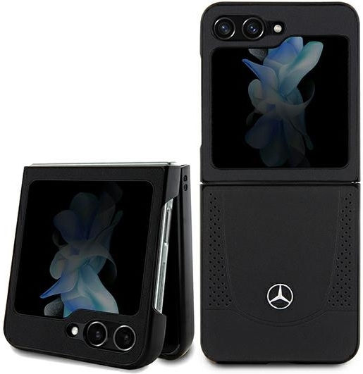 Mercedes-Benz Wallet Plastic / Leather / Silicone / Synthetic Leather Black (Galaxy Z Flip)