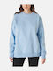 Sweatshirt Γυναικείο Φούτερ Light Blue