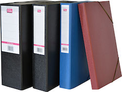 Salko Paper Plastic File Box with Rubber Band 3...
