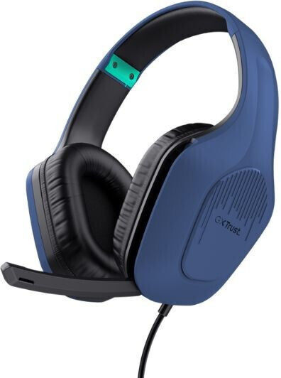 Trust GXT 415 Zirox Over Ear Gaming Headset with 3.5mm Connection Blue for Nintendo Switch / PC / PS4 / PS5 / XBOX