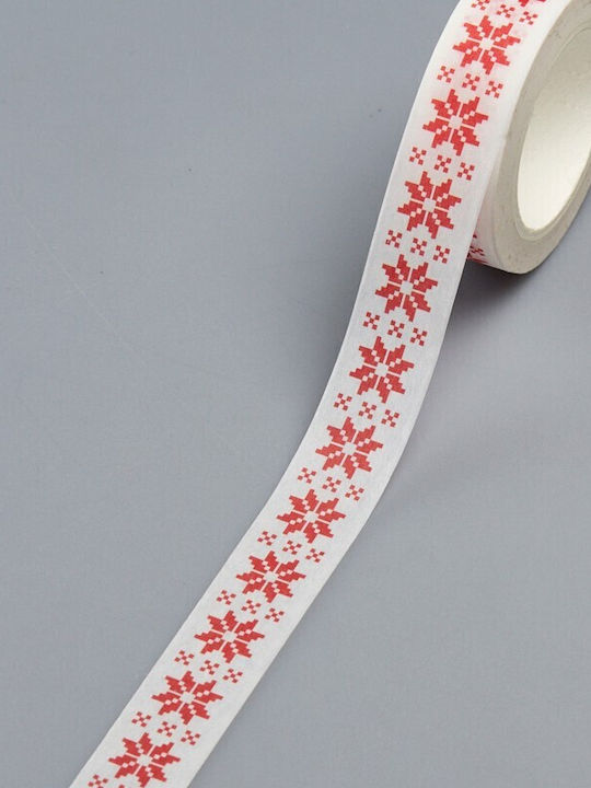 Nuova Vita Christmas Ribbon White 1000x3cm 1pc