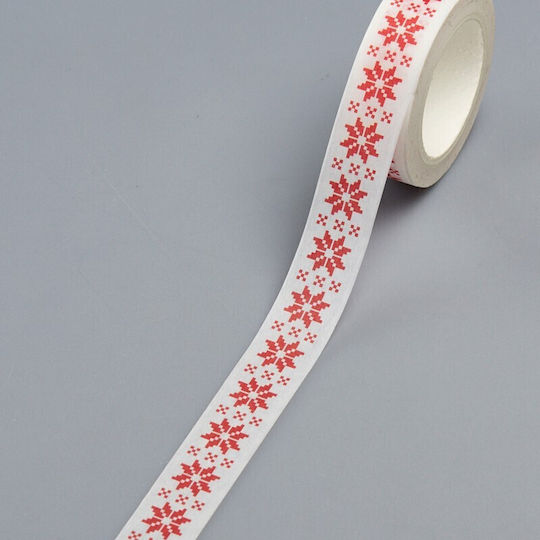 Nuova Vita Christmas Ribbon White 1000x3cm 1pc