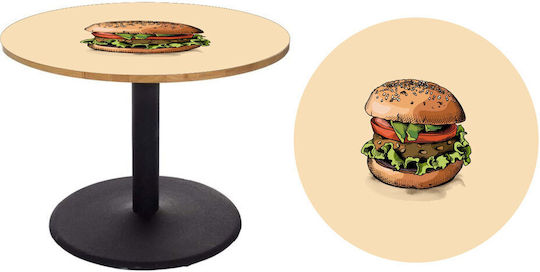 Декоративно Стикер Таблица Burger 4 1бр Autokolitakia
