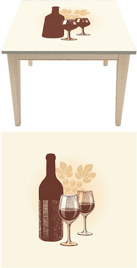 Декоративно Стикер Таблица Wine 1бр 50x80бр Autokolitakia