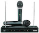 Karaoke Amplifier with Wireless Microphones Herostar 14472-06000K-012S Black