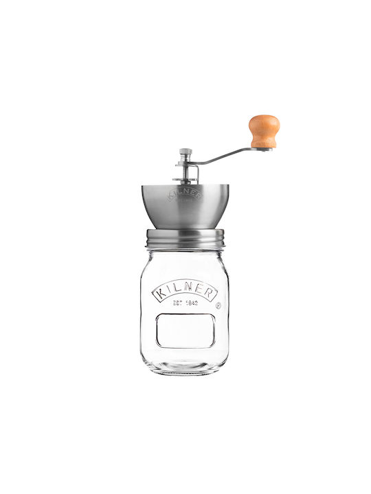 KIlner Χειροκίνητος Μύλος Αλατιού Γυάλινος 22cm