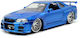 Jada Toys Nissan Brian 's Modeling Figure Car Blue in Scale 1:24