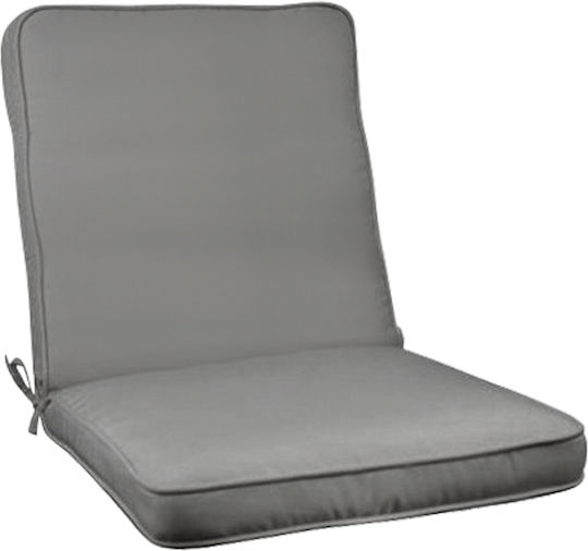 HomeMarkt Μαξιλάρι Καρέκλας Κήπου με Πλάτη CHIOS Γκρι 100x55εκ.