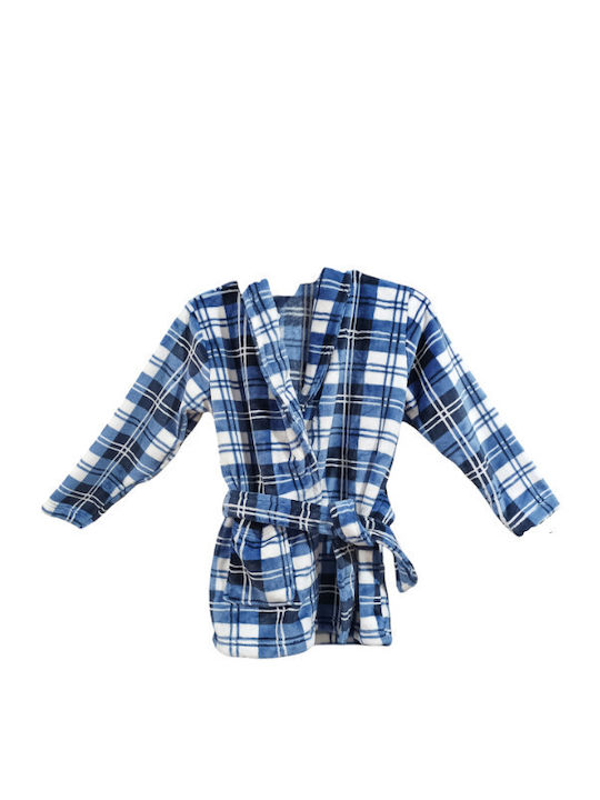 Dustin Παιδική Ρόμπα Χειμωνιάτικη Fleece Μπλε Dustin Παιδική Ρόμπα Χειμωνιάτικη Fleece Μπλε