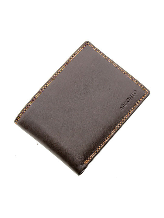 Armodo Men's Leather Wallet with RFID Brown