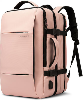 Bange 1908 Wasserdicht Tasche Rucksack für Laptop 17.3" in Rosa Farbe