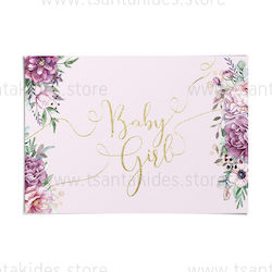 Tsantakides Taufuntersetzer Floral Papier 1cm