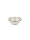 By Bone Dust Serving Bowl Round made of Porcelain with Diameter 20cm