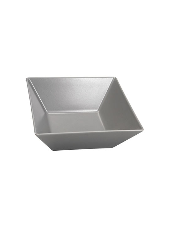 Elite Salatieră Ceramică Gri 23x23x9cm 1buc