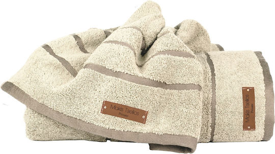 24home.gr Set of Towels 2 pcs Prive Papyrus Weight 600 gsm 24home.gr Set of Towels 2 pcs Prive Papyrus Weight 600 gsm
