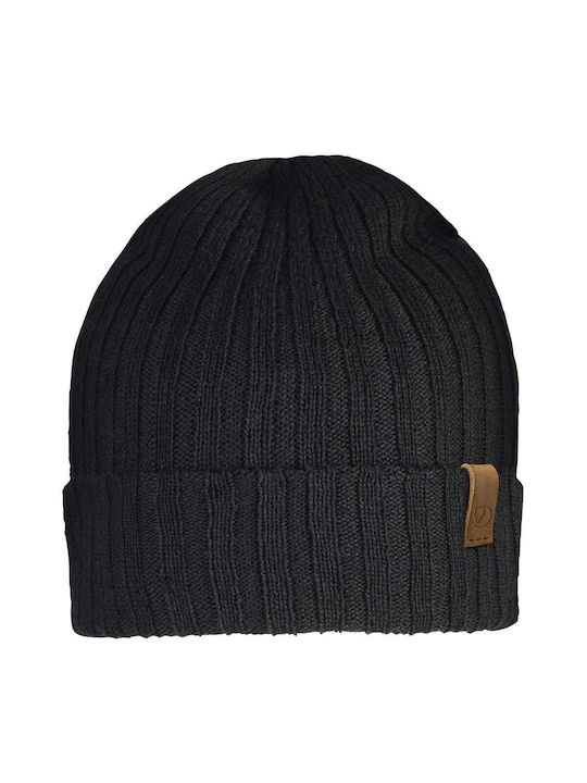 Fjallraven Beanie Unisex Beanie Knitted in Black color