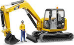 Bruder Mini Excavator Excavator pentru 3++ Ani