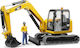 Bruder Mini Excavator Bagger 1:16 für 3+ Jahre