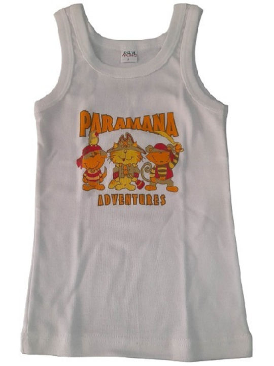 Paramana Kids Tank Top White 1pcs