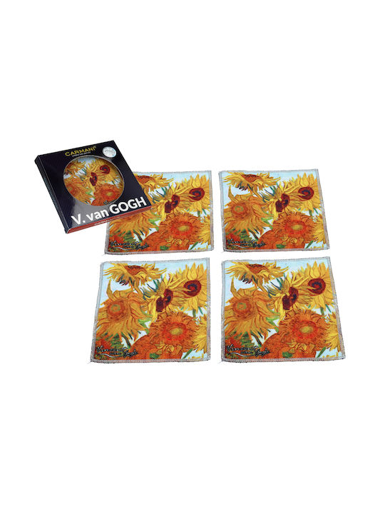 Hanipol Rund Untersetzer Stoff 10.5cm 4Stück