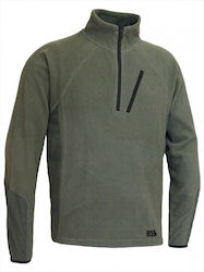 Benisport T-shirt Fleece in Khaki Farbe