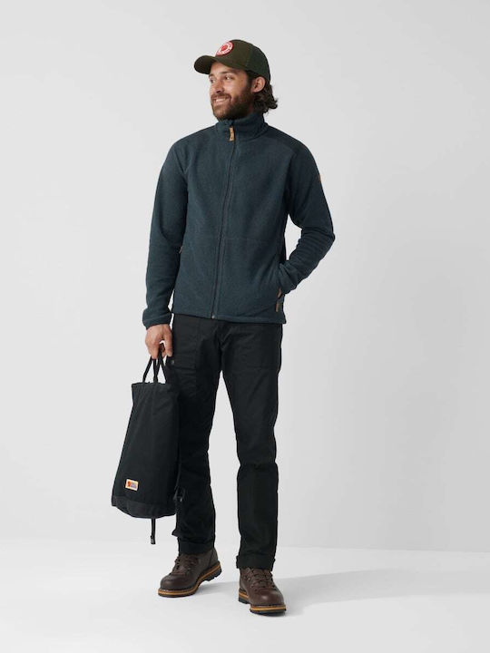 Fjallraven Sten Herren Fleecejacke Marineblau
