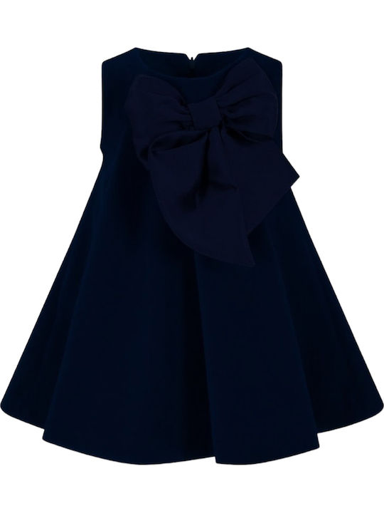 Lapin Children's Dress Sleeveless Velvet navy