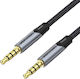 Vention Καλώδιο Ήχου TRRS 3.5mm male - 3.5mm male Γκρι 2m BAQHH