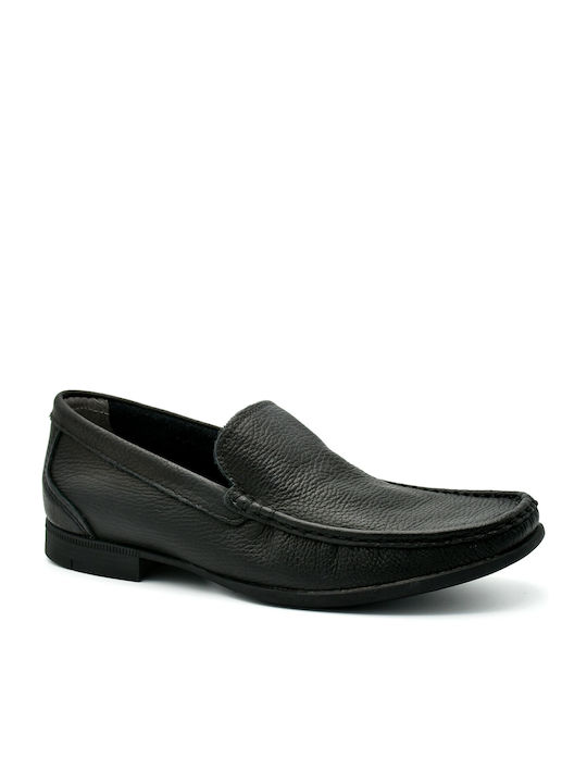 Pegada Men's Leather Loafers Black