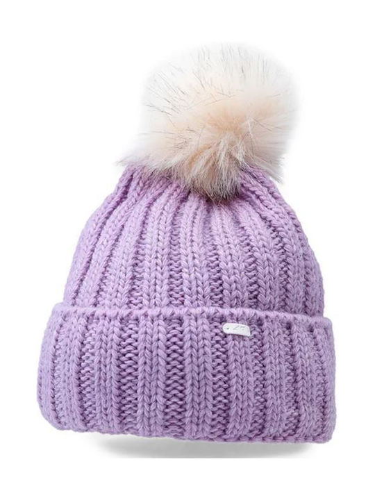 4F Kids Beanie Knitted Purple