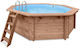 Sunshine Octagonal Tropical Sunshine Στρογγυλή Πισίνα Ξύλινη 434x116εκ. Μπεζ