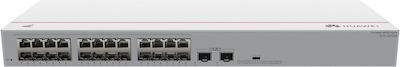 Huawei S110-24T2SR Unmanaged L2 Switch with 24 Gigabit (1Gbps) Ethernet Ports and 2 SFP Ports