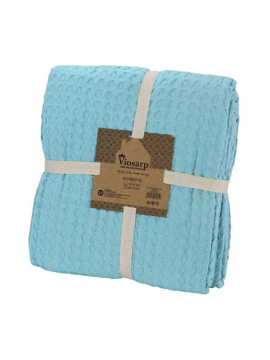 Viosarp Viosarp Pique Blanket Super King 220x240cm Light Blue