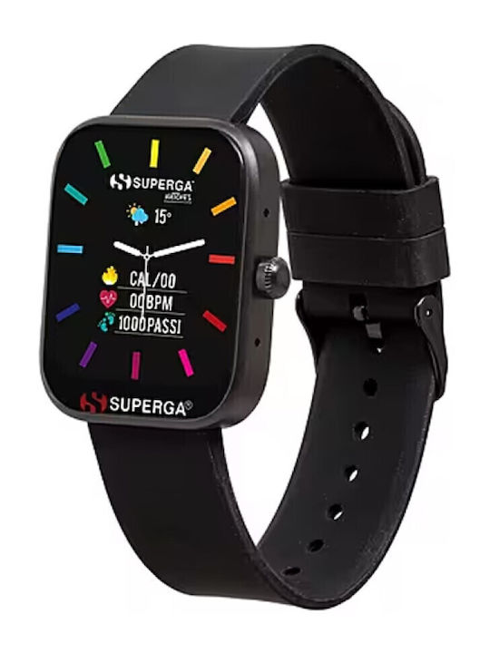 Superga Herrenuhr mit Gummi-Armband Superga Herrenuhr mit Gummi-Armband