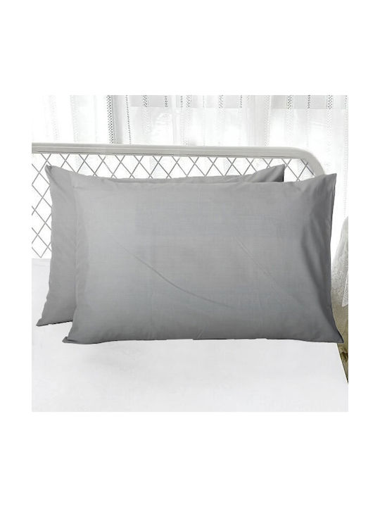 To megalo pazari Pillowcase Set Grey 50x70cm.