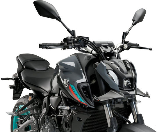 Puig Μπροστά Spoilers Μοτοσυκλέτας για Yamaha MT-07 Μαύρο
