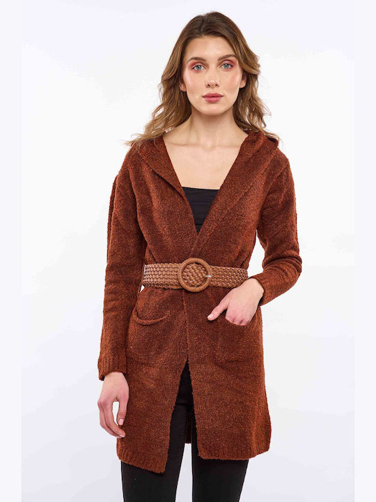 E-shopping Avenue Women's Cardigan BROWN