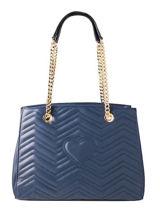 V-store Women's Tote Bag Navy Blue